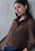 Cord Hemdbluse java brown