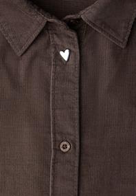 Cord Hemdbluse java brown