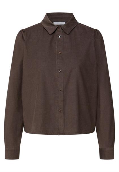 Cord Hemdbluse java brown