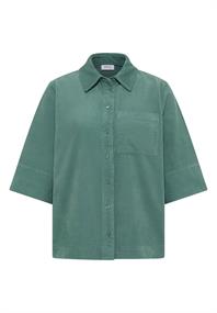 Cord Hemdbluse jewel green