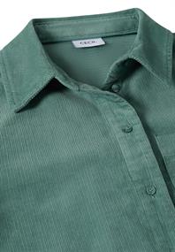 Cord Hemdbluse jewel green
