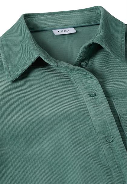 Cord Hemdbluse jewel green