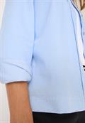 Cord Hemdbluse light sky blue