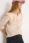 Cord Hemdbluse oat milk beige