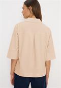 Cord Hemdbluse oat milk beige