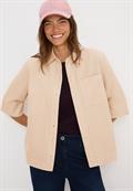 Cord Hemdbluse oat milk beige