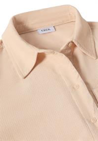 Cord Hemdbluse oat milk beige