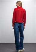 Cord Hemdbluse racing red