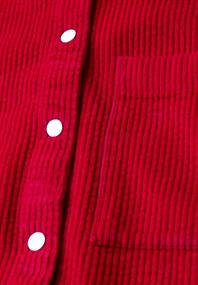 Cord Hemdbluse racing red