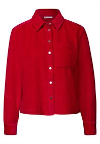 Cord Hemdbluse racing red