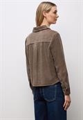 Cord Hemdbluse silk brown