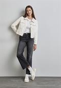 Cord-Jacke mit Teddy-Kragen lucid white