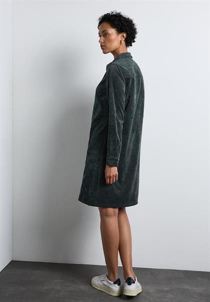 Cord-Kleid hunter green