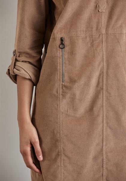 Cord-Kleid rich mocha