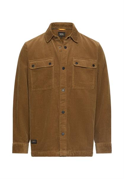 Cord Overshirt aus 100% Baumwolle sepia brown