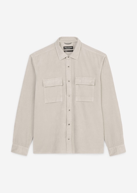 Cord-Overshirt dapple gray
