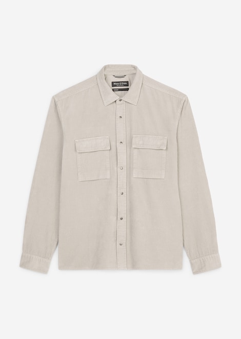 Cord-Overshirt dapple gray
