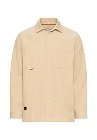 Cord Overshirt mit Druckknöpfen oatmeal