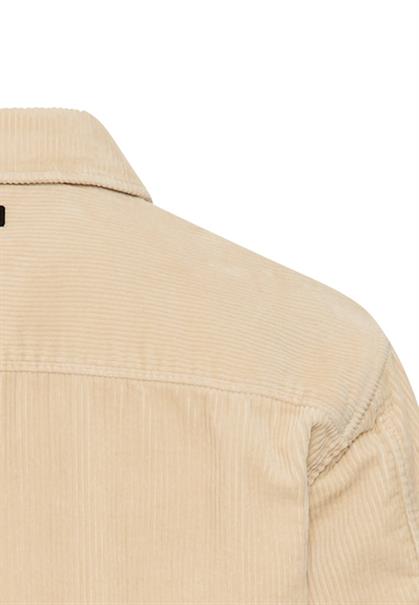 Cord Overshirt mit Druckknöpfen oatmeal