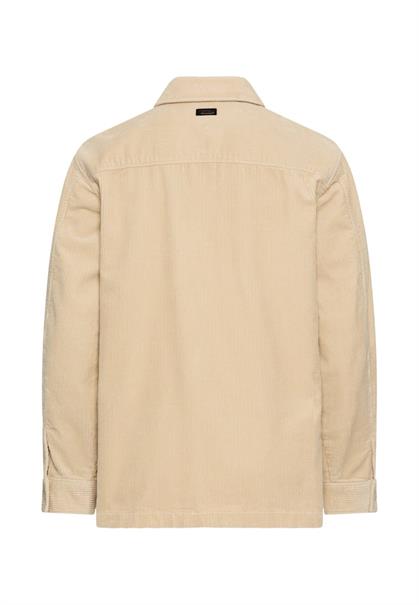 Cord Overshirt mit Druckknöpfen oatmeal