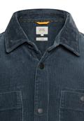 Cord Overshirt mit Druckknöpfen tinted blue