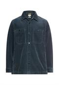 Cord Overshirt mit Druckknöpfen tinted blue