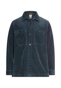 Cord Overshirt mit Druckknöpfen tinted blue