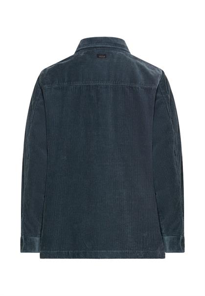 Cord Overshirt mit Druckknöpfen tinted blue
