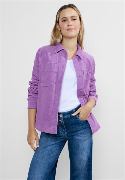 Cord Overshirt sporty lilac