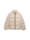 Cord Puffer-Jacke mit Stehkragen cashew beige
