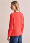 Cord-Shirt juicy orange