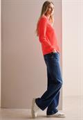 Cord-Shirt juicy orange