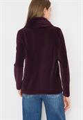Cord Shirt mit großem Kragen eggplant red