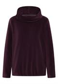 Cord Shirt mit großem Kragen eggplant red