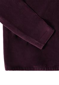 Cord Shirt mit großem Kragen eggplant red