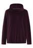 Cord Shirt mit großem Kragen eggplant red