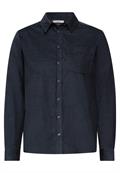 Cordbluse deep petrol