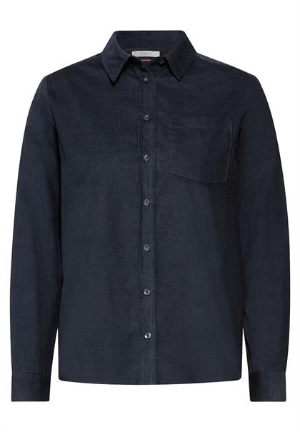 Cordbluse deep petrol