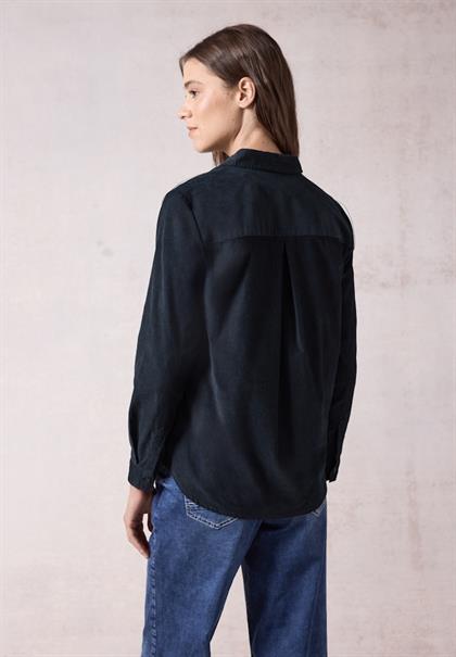 Cordbluse deep petrol