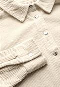 Cordbluse mit Knopfleiste smooth sand beige