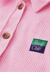 Cordbluse mit Patchdetail tulip pink