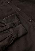 Cordbluse mit Rüschendetails dark auburn brown