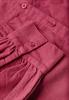 Cordbluse mit Rüschendetails dark candy pink