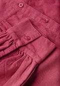 Cordbluse mit Rüschendetails dark candy pink