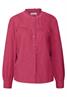 Cordbluse mit Rüschendetails dark candy pink