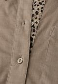 Cordbluse mit Tapedetails flowing beige