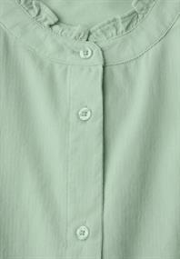 Cordbluse mit Tunnelzug serene green