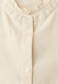 Cordbluse mit Tunnelzug soft beige