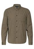 Cordhemd mit Knopfleiste mocha brown