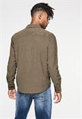 Cordhemd mit Knopfleiste mocha brown